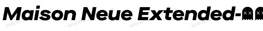 Maison Neue Extended字体转换